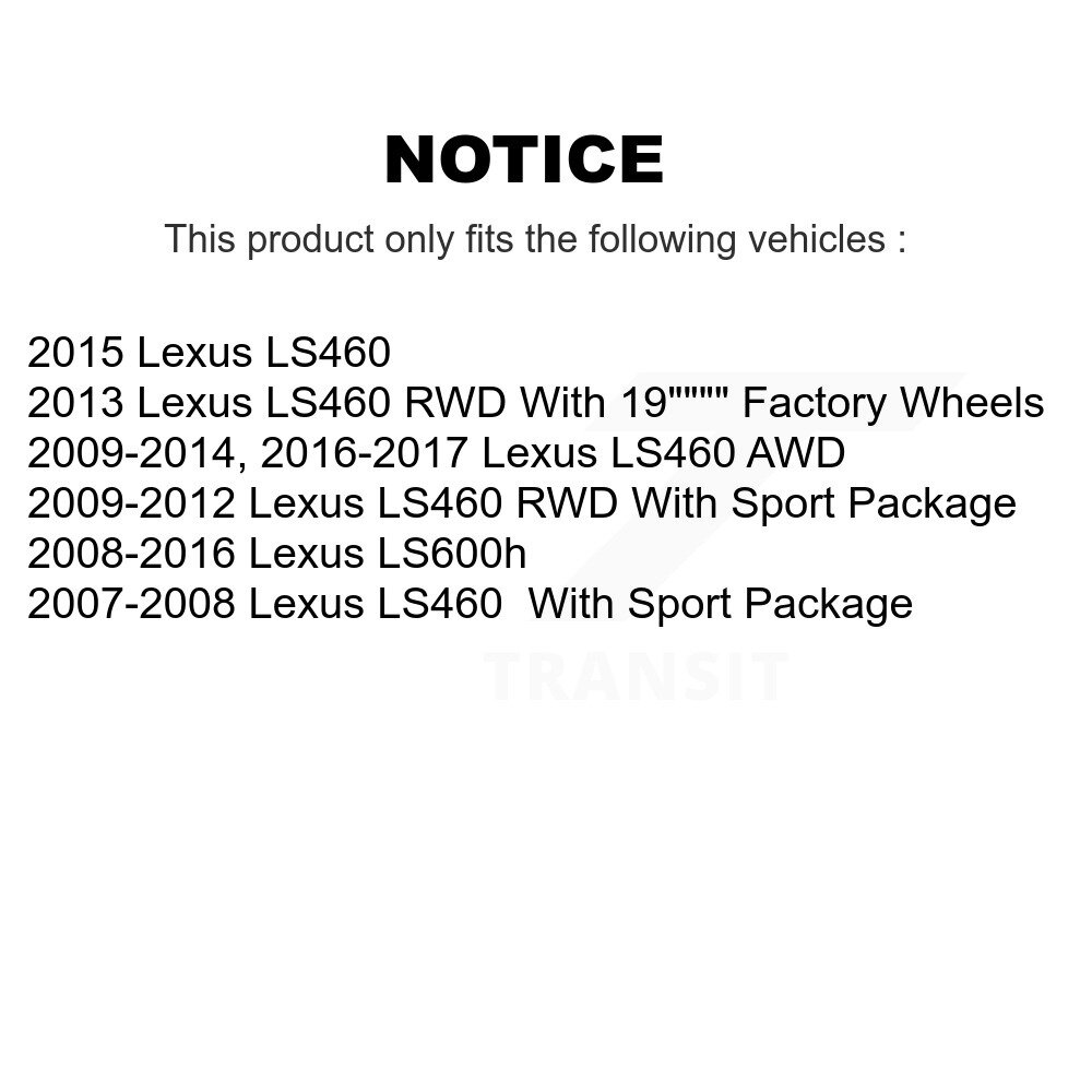 Rear Right Coated Disc Brake Rotor (1 Piece Only) GCR-980572 For Lexus LS460 LS600h - Image 2