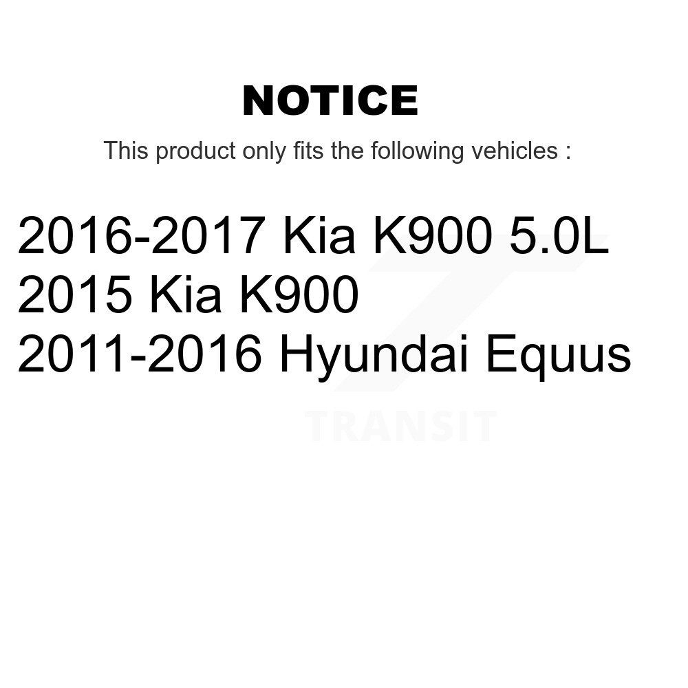 Rear Coated Disc Brake Rotor (1 Piece Only) GCR-980884 For Hyundai Equus Kia K900 - Image 2