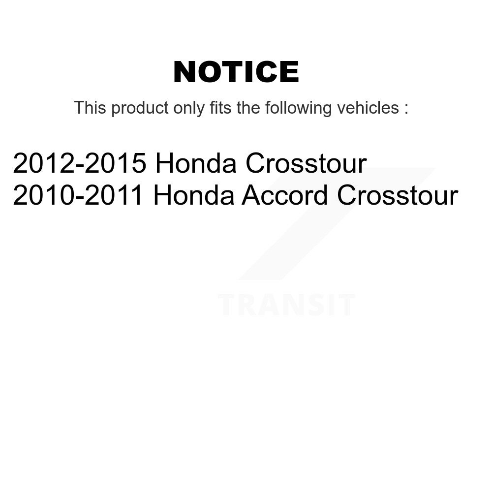 Rear Coated Disc Brake Rotor (1 Piece Only) GCR-980901 For Honda Accord Crosstour - Image 2