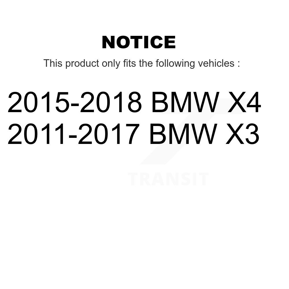 Rear Coated Disc Brake Rotor (1 Piece Only) GCR-980924 For BMW X3 X4 - Image 2