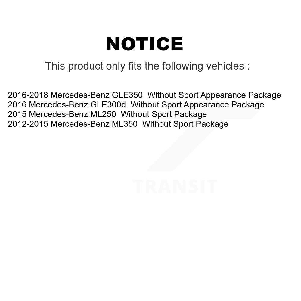 Rear Coated Disc Brake Rotor (1 Piece Only) GCR-981004 For Mercedes-Benz ML350 GLE350 ML250 GLE300d - Image 2