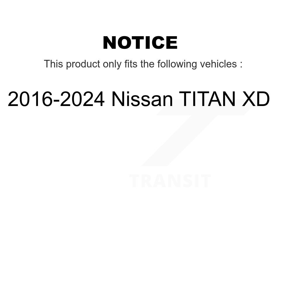 Front Coated Disc Brake Rotor (1 Piece Only) GCR-982035 For 2016-2024 Nissan TITAN XD - Image 2