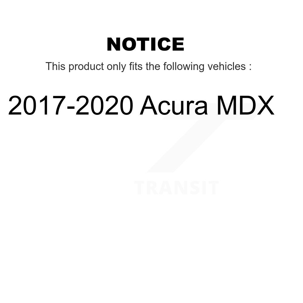Rear Coated Disc Brake Rotor (1 Piece Only) GCR-982070 For 2017-2020 Acura MDX - Image 2
