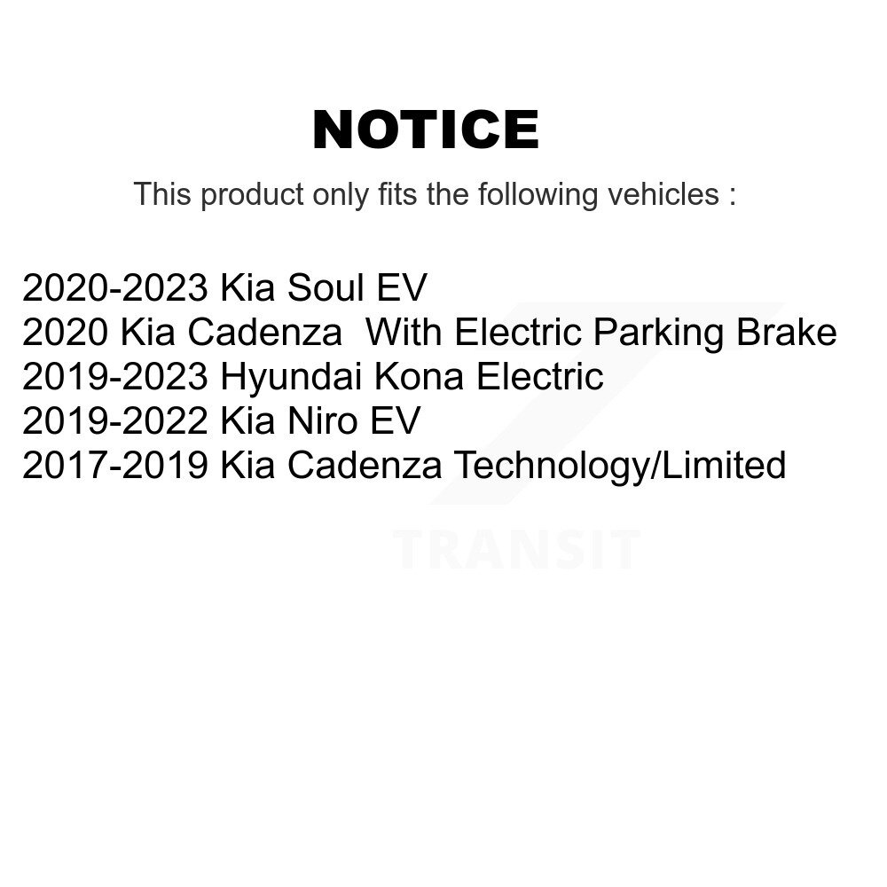 Rear Coated Disc Brake Rotor (1 Piece Only) GCR-982146 For Hyundai Kona Electric Kia Soul EV Niro - Image 2