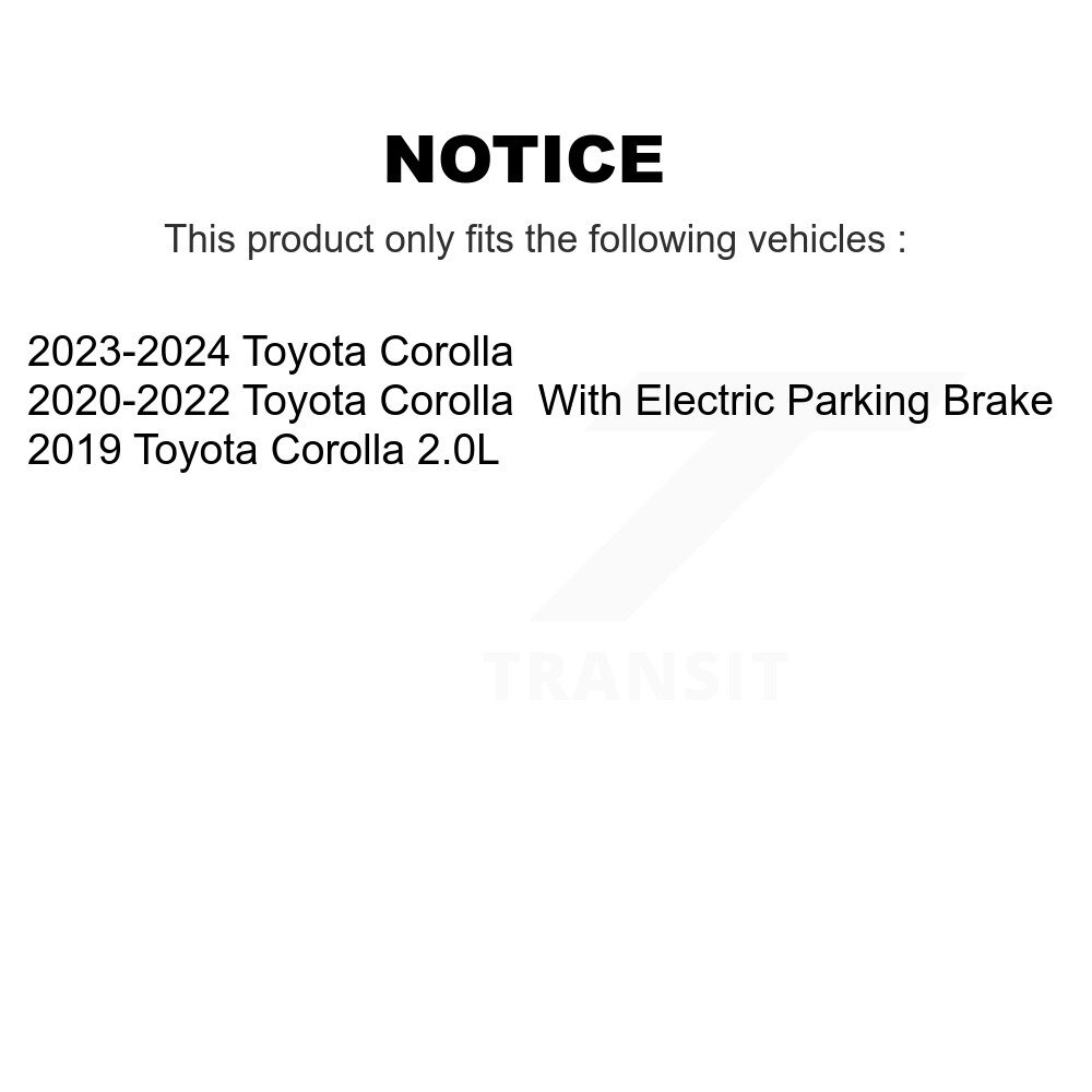 Rear Coated Disc Brake Rotor (1 Piece Only) GCR-982494 For Toyota Corolla - Image 2