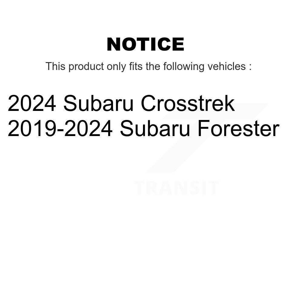 Rear Coated Disc Brake Rotor (1 Piece Only) GCR-982566 For Subaru Forester Crosstrek - Image 2