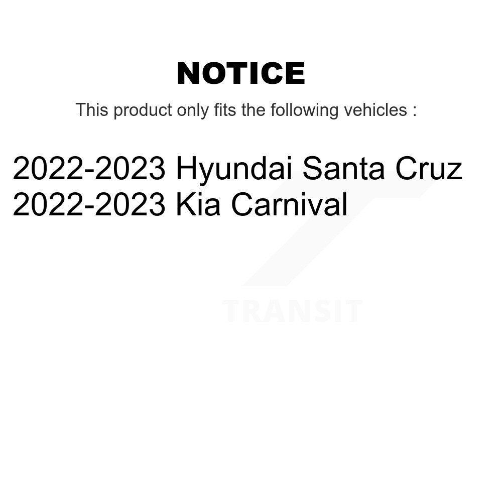 Rear Coated Disc Brake Rotor (1 Piece Only) GCR-982820 For 2022-2023 Kia Carnival Hyundai Santa Cruz - Image 2