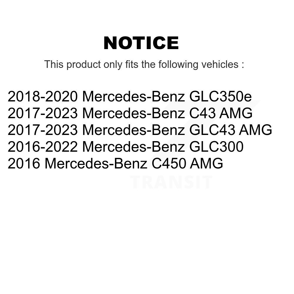 Rear Coated Disc Brake Rotor (1 Piece Only) GCR-G8455 For Mercedes-Benz GLC300 C43 AMG GLC43 C450 - Image 2
