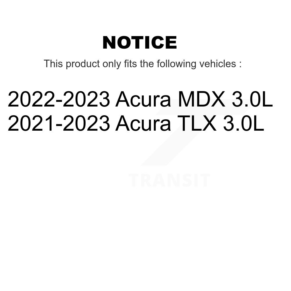 Front Coated Disc Brake Rotor (1 Piece Only) GCR-G8462 For Acura MDX TLX 3.0L - Image 2
