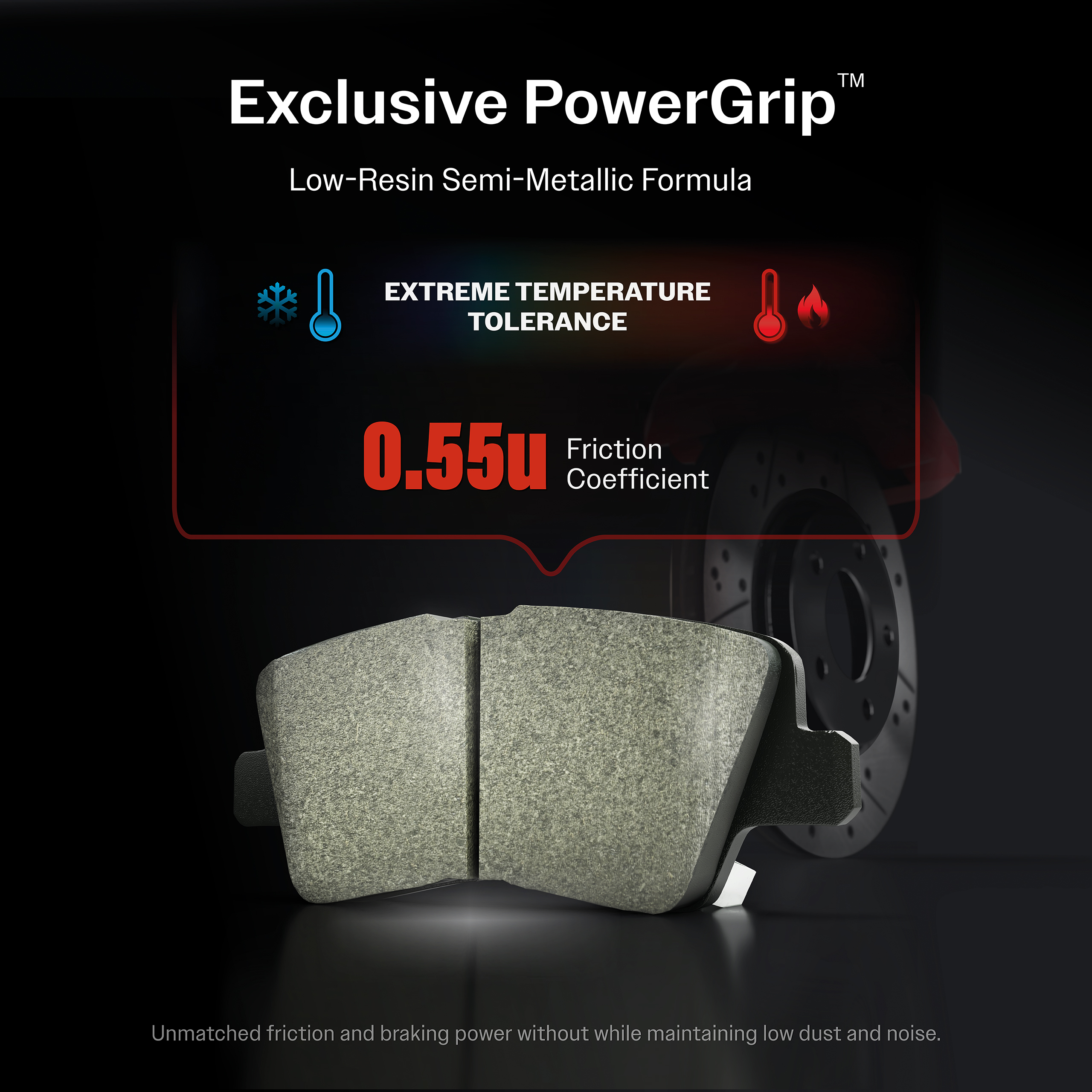 Front Semi-Metallic Disc Brake Pads And Wear Sensors Kit For Porsche Cayenne KPW-101586 - Image 3