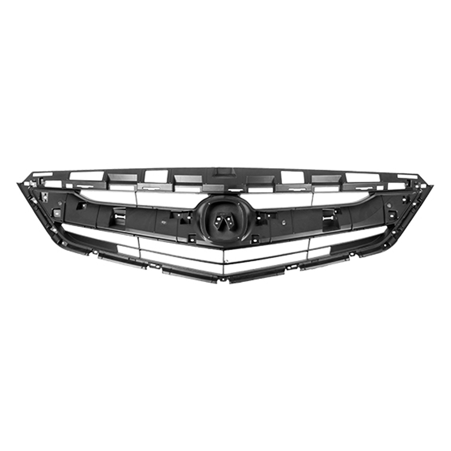 Grille Assembly w/o Adaptive Cruise Control Black for Acura ILX 2016–2018
