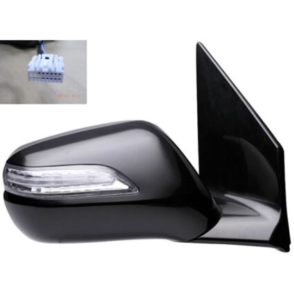 Door Mirror Assembly Right Power w/o Power Liftgate Black w/Cover for Acura MDX 2007–2009