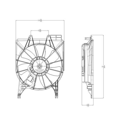 A/C Condenser Fan Assembly Condenser Fan Assembly for Acura RDX 2007–2010