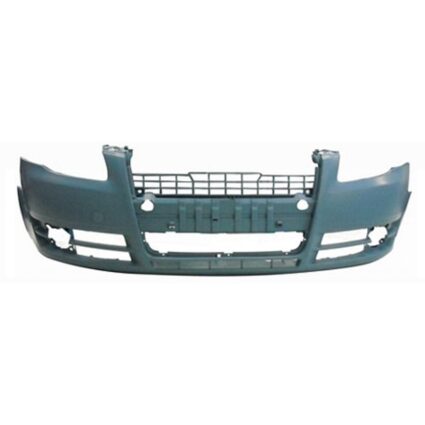 Bumper Cover Front w/o Sport Pkg w/o Headlamp Washer Primed CAPA for Audi S4 A4 RS4