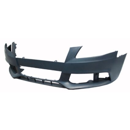 Bumper Cover Front w/o S-Line Pkg w/o Headlamp Washer Primed CAPA for Audi A4 S4