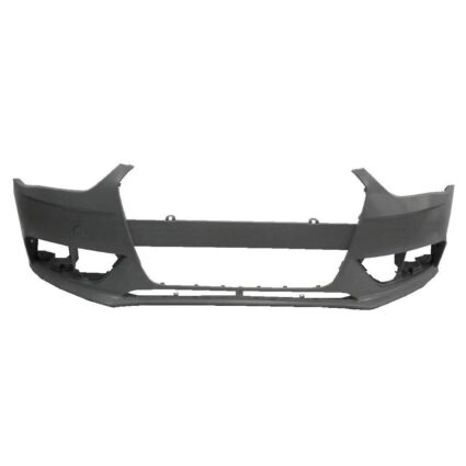 Bumper Cover Front w/o S-Line Pkg w/o Headlamp Washer w/o Warning System Primed for Audi A4 2013–2016