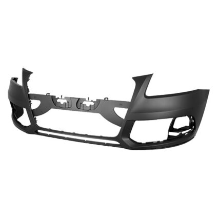 Bumper Cover Front w/o S-Line Pkg w/o Headlamp Washer w/o Parking Aid Primed for Audi Q5 2013–2017