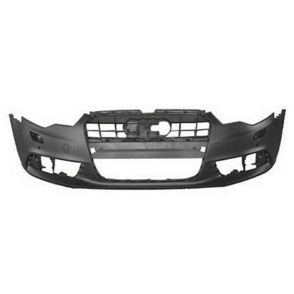 Bumper Cover Front w/o S-Line Pkg w/Parking Aid w/o Parking Assist Primed CAPA for Audi A6 2012–2015
