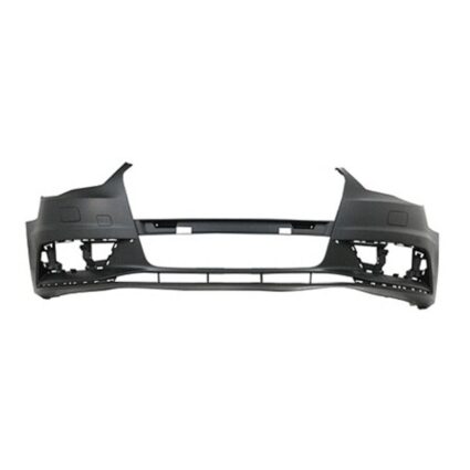 Bumper Cover Front w/o Headlamp Washers w/o Parking Aid Primed for Audi A3 2015–2016