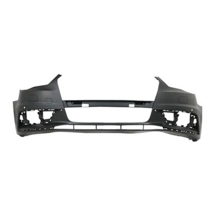 Bumper Cover Front w/o Headlamp Washers w/Parking Aid Primed CAPA for Audi A3 2015–2016