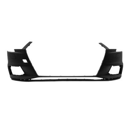 Bumper Cover Front w/o Headlamp Washer w/o Parking Aid Primed for Audi A3 Convertible Sedan 2017–2020