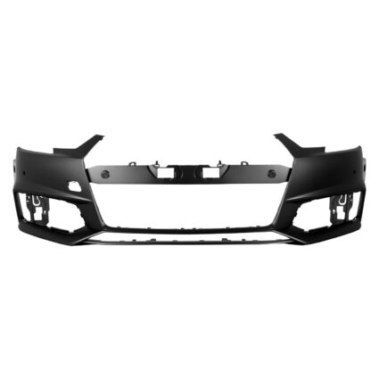 Bumper Cover Front w/S-Line Pkg w/o Parallel Park Assist w/o Headlamp Washer w/Parking Aid Primed for Audi A4 S4