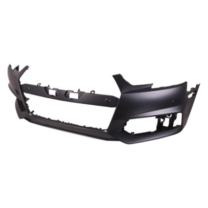 Bumper Cover Front w/S-Line Pkg w/o Parallel Park Assist w/o Headlamp Washer w/Parking Aid Primed CAPA for Audi A4 S4