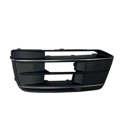 Bumper Insert Front Left Grille w/o Fog Lamps w/o Adaptive Cruise Control Satin Black/Aluminum for Audi Q5 2020