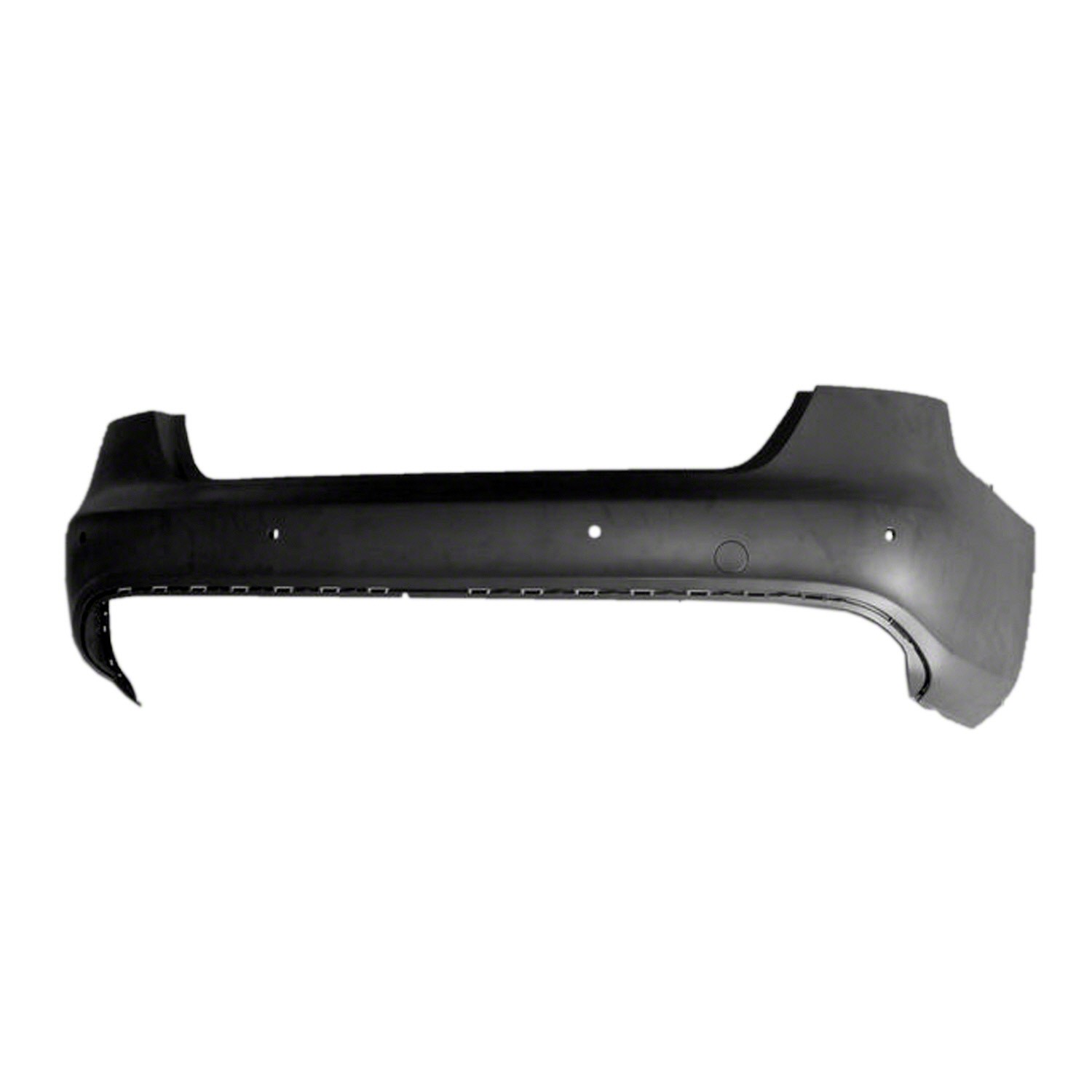 Bumper Cover Rear w/S-Line Pkg w/Parking Aid Primed CAPA for Audi A4 Sedan 2009–2012