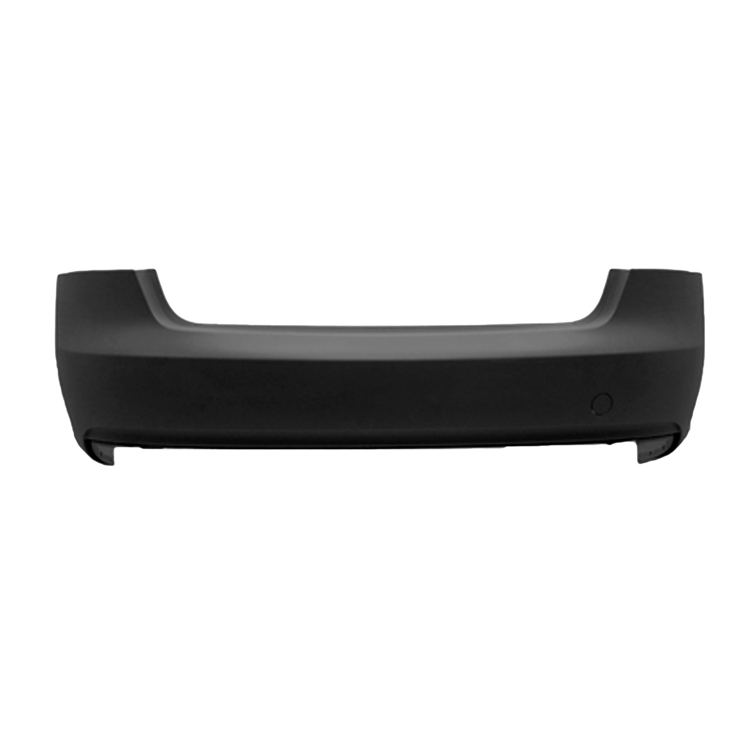 Bumper Cover Rear w/o S-Line Pkg w/o Parking Aid Sensors Primed CAPA for Audi A5 Quattro Convertible Coupe 2012–2017