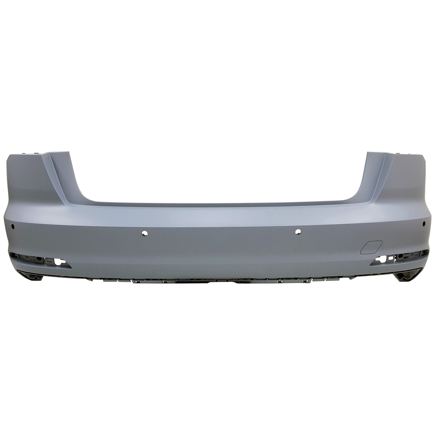 Bumper Cover Rear w/o S-Line Pkg w/o Parallel Park Assist Primed for Audi A6 Quattro 2019–2023