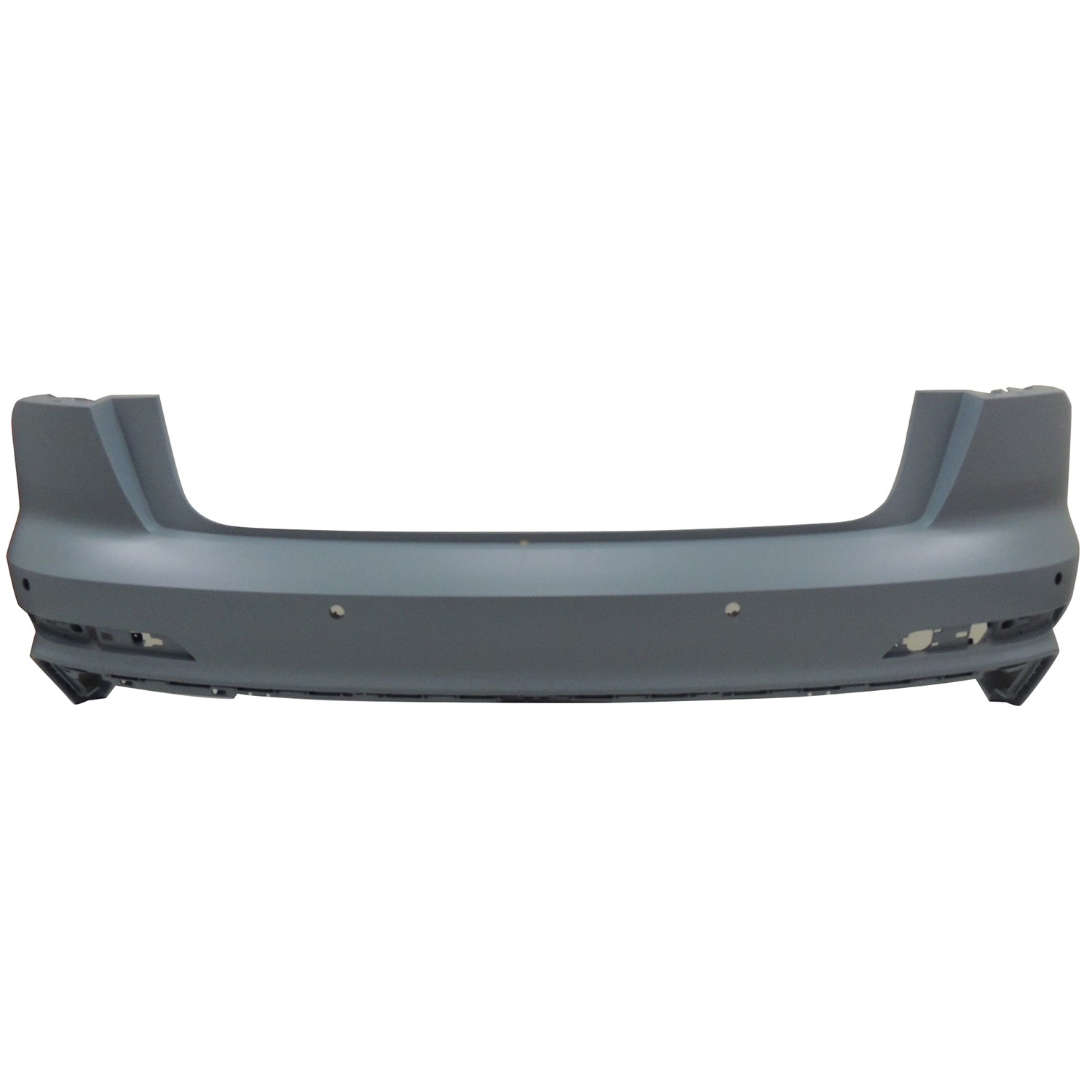 Bumper Cover Rear w/S-Line Pkg w/o Parallel Park Assist Primed for Audi A6 Quattro 2019–2023