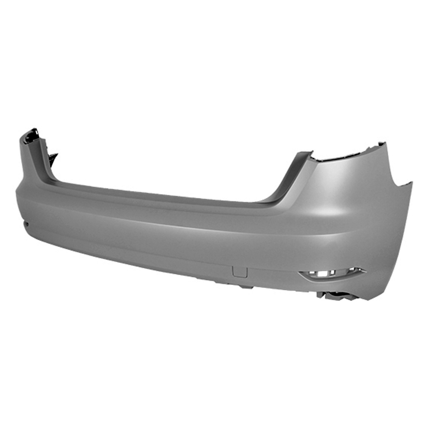 Bumper Cover Rear w/o Parking Aid Primed for Audi A3 Sportback e-tron 2017–2018