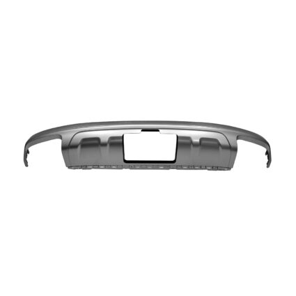 Bumper Valance / Grille Kit Rear Silver w/o S-Line Pkg w/Trailer Hitch Panel Primed for Audi Q7 2017–2022