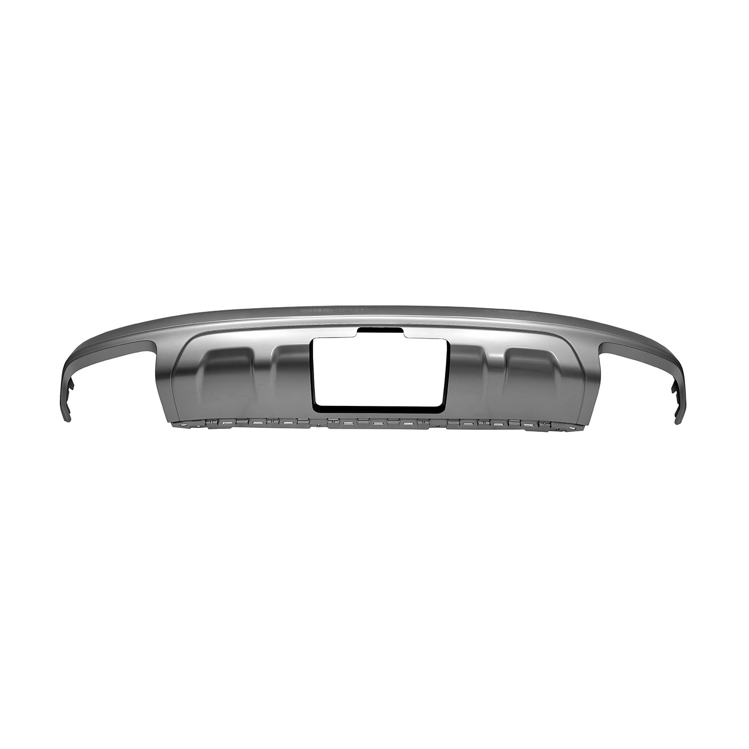 Bumper Valance / Grille Kit Rear Silver w/o S-Line Pkg w/Trailer Hitch Panel Primed for Audi Q7 2017–2022