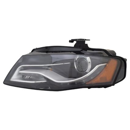 Headlight Assembly Composite Left Xenon w/o Curve Lighting CAPA for Audi A4 S4