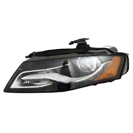 Headlight Assembly Composite Left Xenon w/Curve Lighting From 6-21-10 for Audi A4 S4