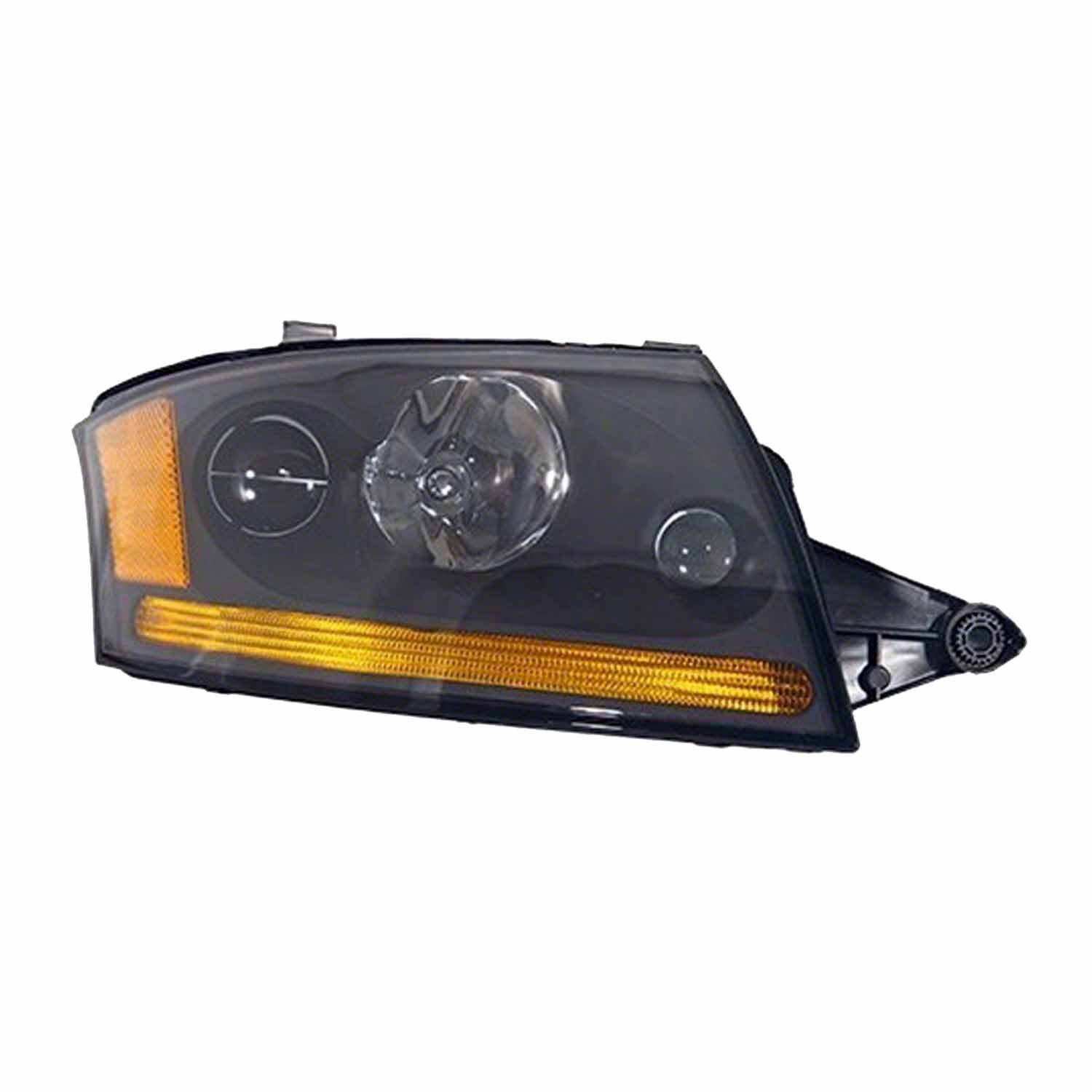 Headlight Assembly Composite Right Xenon w/Black Bezel for Audi TT Quattro 2000–2006
