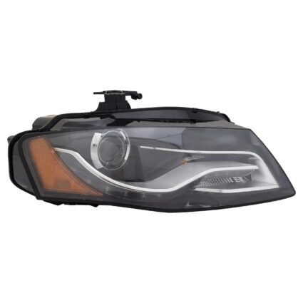 Headlight Assembly Composite Right Xenon w/o Curve Lighting CAPA for Audi A4 S4