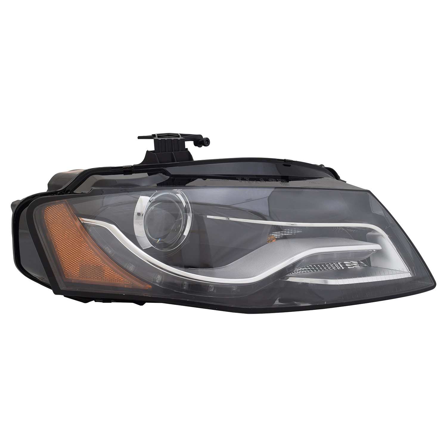 Headlight Assembly Composite Right Xenon w/o Curve Lighting CAPA for Audi A4 S4