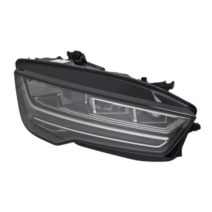 Headlight Assembly Composite Right LED w/o Matrix Lighting for Audi A7 Quattro S7