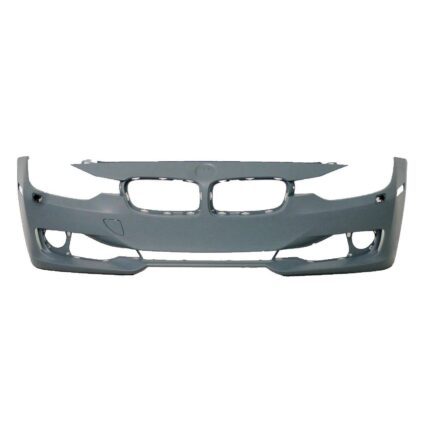 Bumper Cover Front F30 w/Headlamp Washer w/o Park Distance Control Primed CAPA for BMW 335i 328i