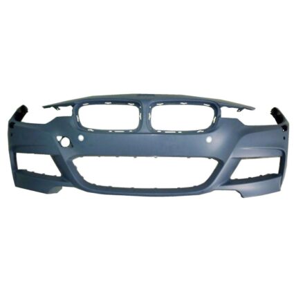 Bumper Cover Front F30 w/Headlamp Washer w/PDC w/Parking Assist w/o Camera w/M Sport Package Primed for BMW 328i 320i 335i 340i