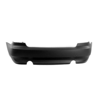 Bumper Cover Rear Split Dual Exhaust w/o Park Distance Control Primed CAPA for BMW 335i Convertible Coupe 2007–2010