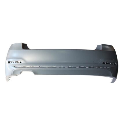 Bumper Cover Rear Chrome Trim LUXURY PKG MODERN PKG, SPORT PKG F30 w/o PDC w/o Park Assistent Primed CAPA for BMW 328i 328i xDrive 330e 330i 330i xDrive