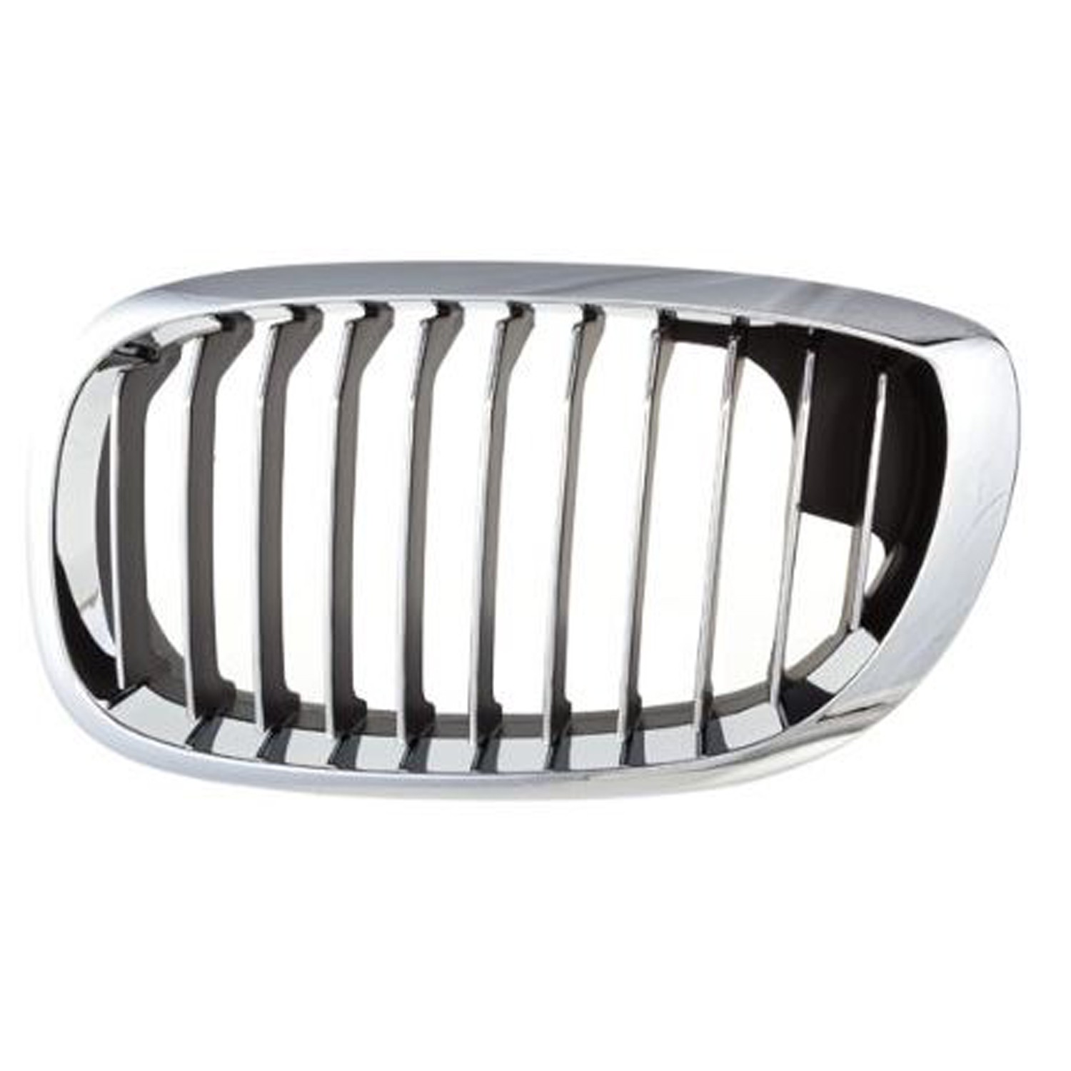 Grille Assembly Left Hood Mounted Chrome From 3/03 Chrome/Black for BMW 325Ci 330Ci