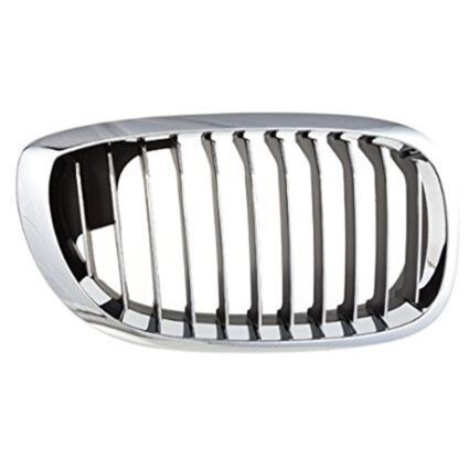 Grille Assembly Right Hood Mounted From 3/03 Chrome/Black for BMW 325Ci 330Ci