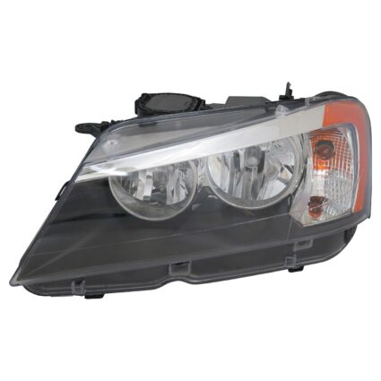 Headlight Assembly Composite Left F25 Halogen CAPA for BMW X3 2011–2014