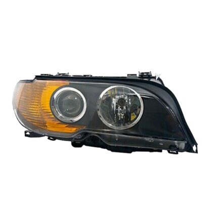 Headlight Assembly Composite Right Halogen w/Yellow Turn Indicator From 3/03 for BMW 325Ci Convertible Coupe 2003–2006