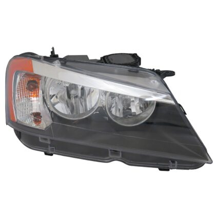 Headlight Assembly Composite Right F25 Halogen CAPA for BMW X3 2011–2014